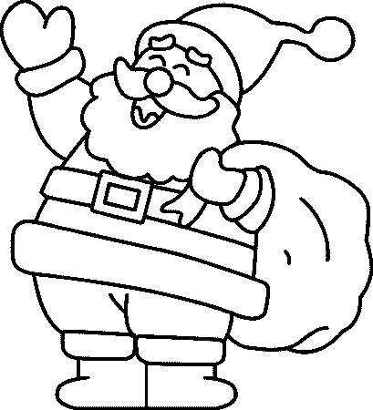 Coloriage pere noel