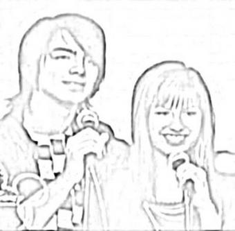 Coloriage camp rock