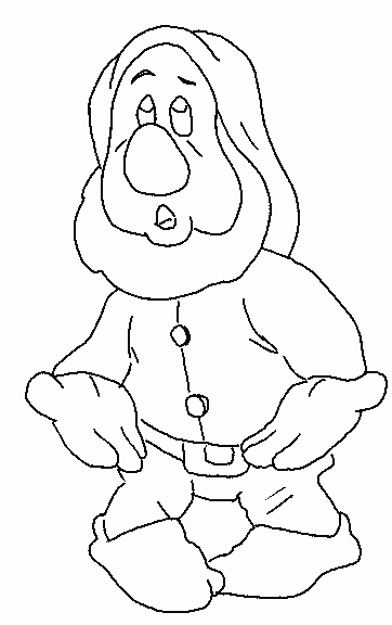 Coloriage Atchoum nain