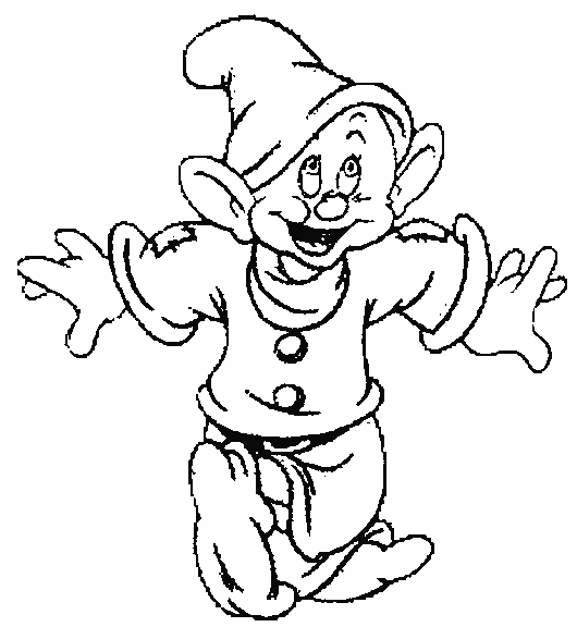 Coloriage nain simplet