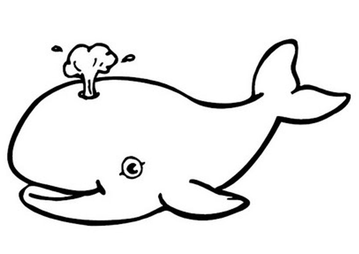 Coloriage baleine mignonne