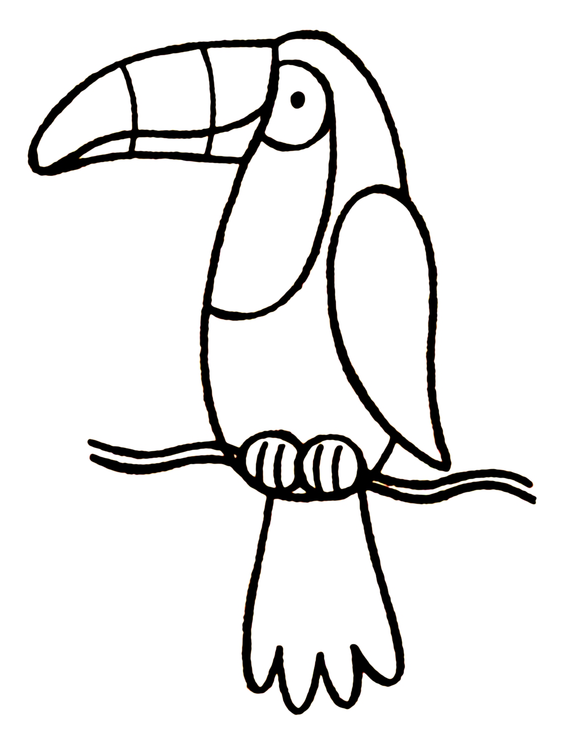 Coloriage Toucan