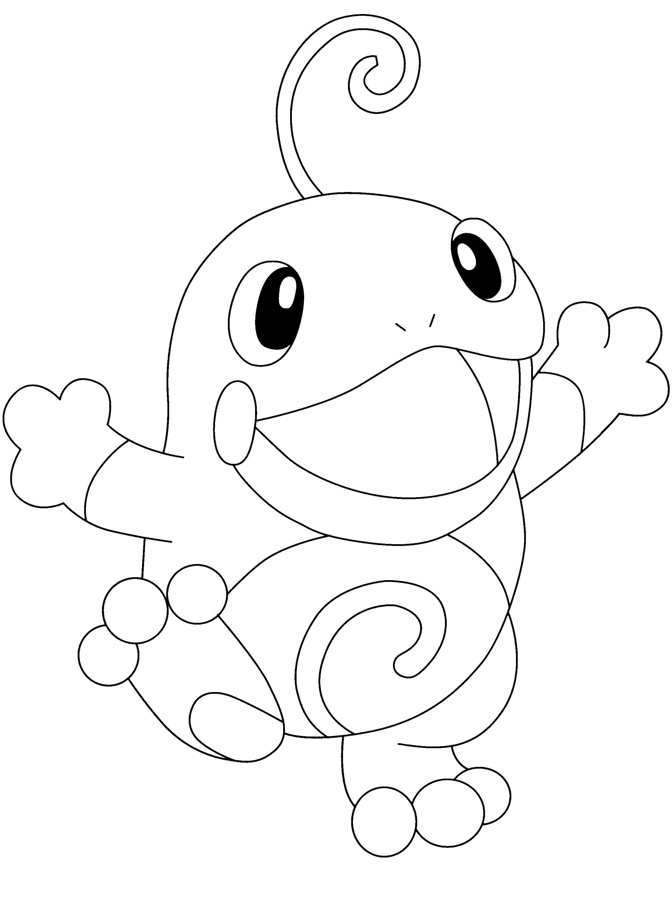 Coloriage Tarpaud Pokemon