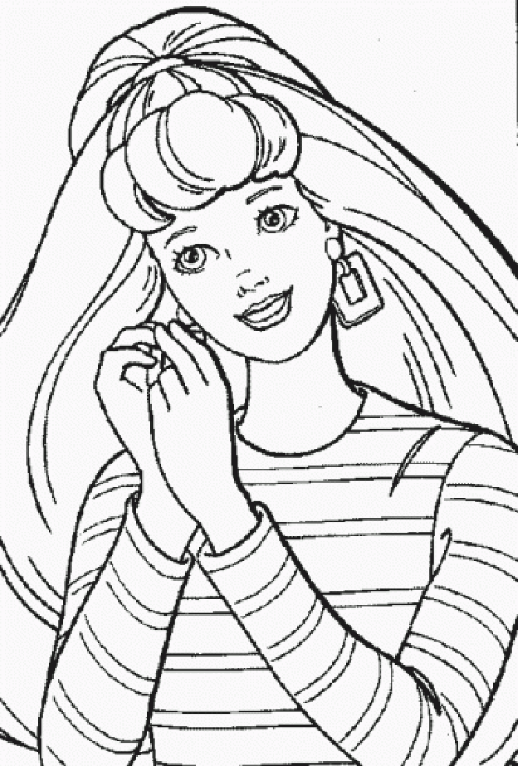 Coloriage barbie