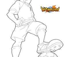 Coloriage Axel Inazuma Eleven