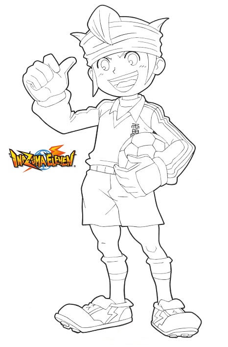 Coloriage Mark Evans Inazuma Eleven