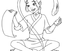 Coloriage Katara