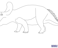 Coloriage Triceratops