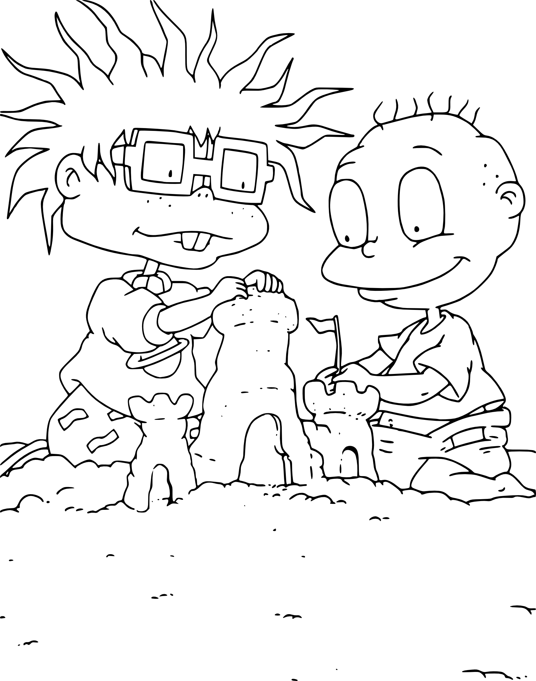 Coloriage Les Razmoket Tommy Fifrelin