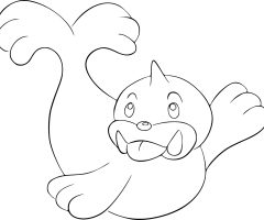 Coloriage Otaria Pokemon